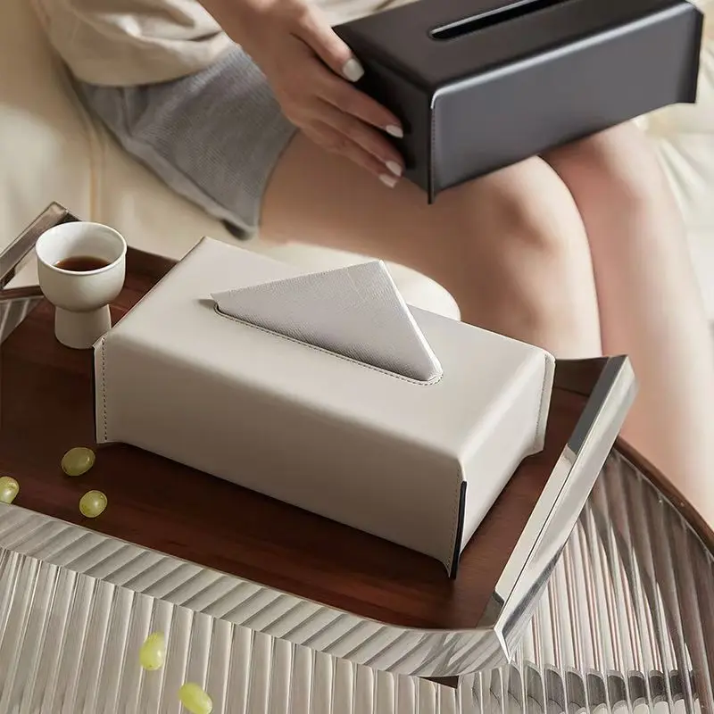 Agar Tissue Culture - Woven Tissue Box Leather Napkin Case