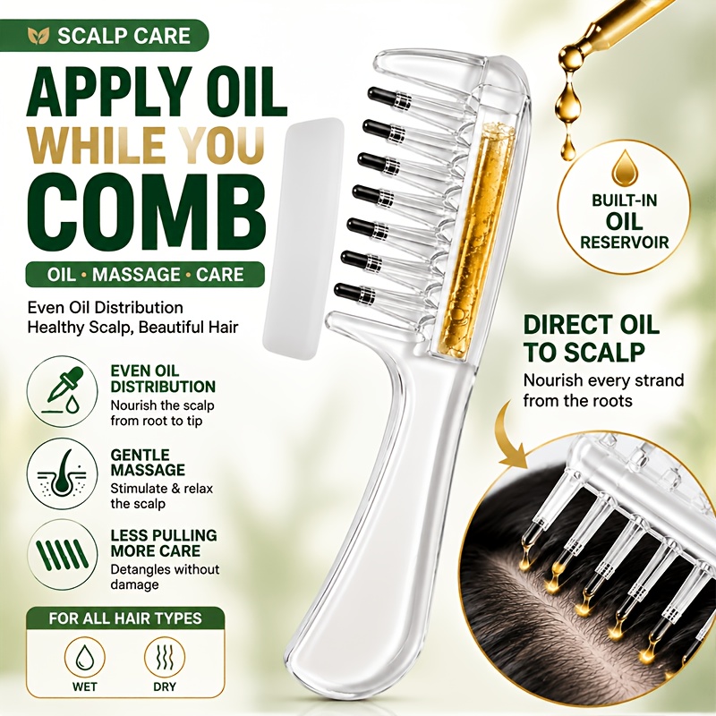 Scalp Oil Applicator Comb for  - Root Stimulator Liquid recension och pris