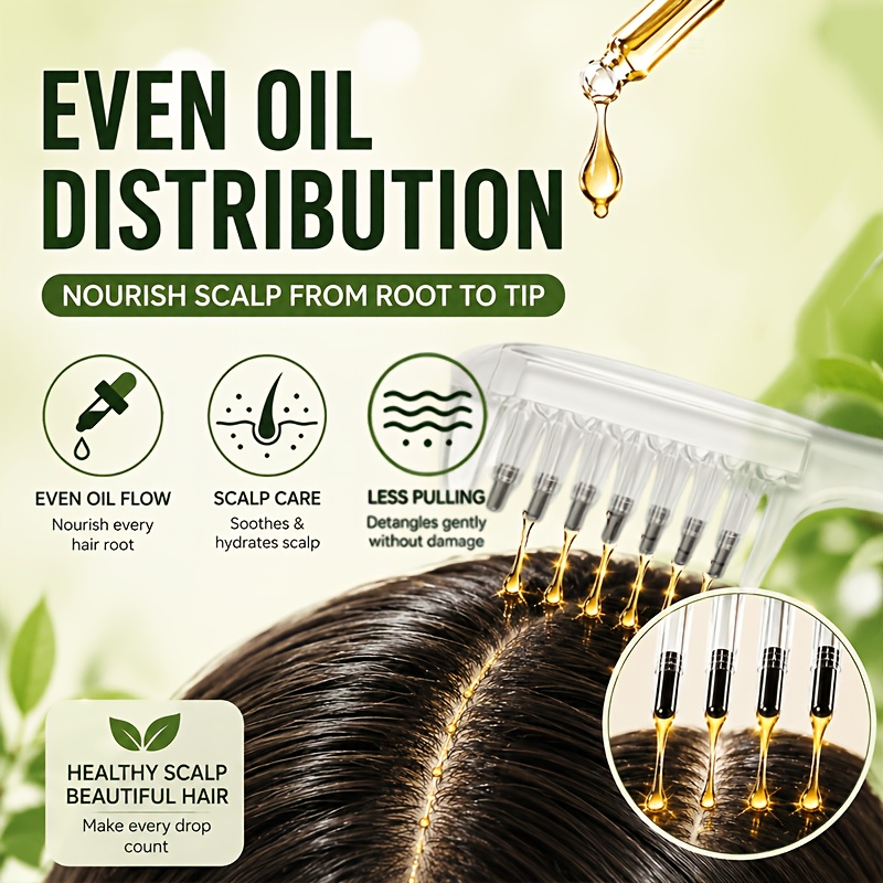 Scalp Oil Applicator Comb for  - Root Stimulator Liquid recension och pris